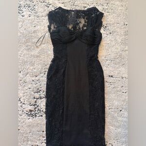 Elegant Black Lace Dress